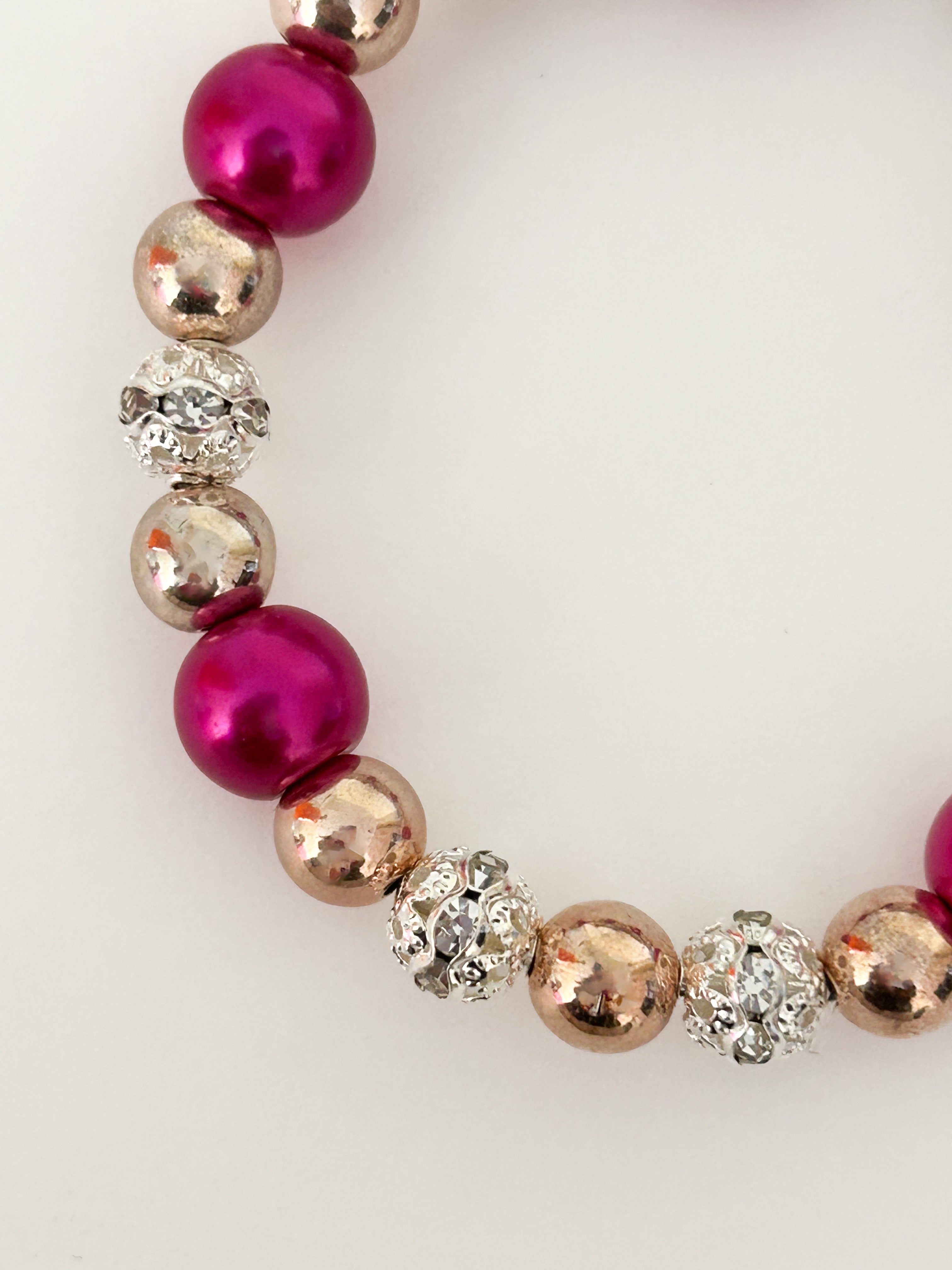 Metallic Fuscia Bracelet