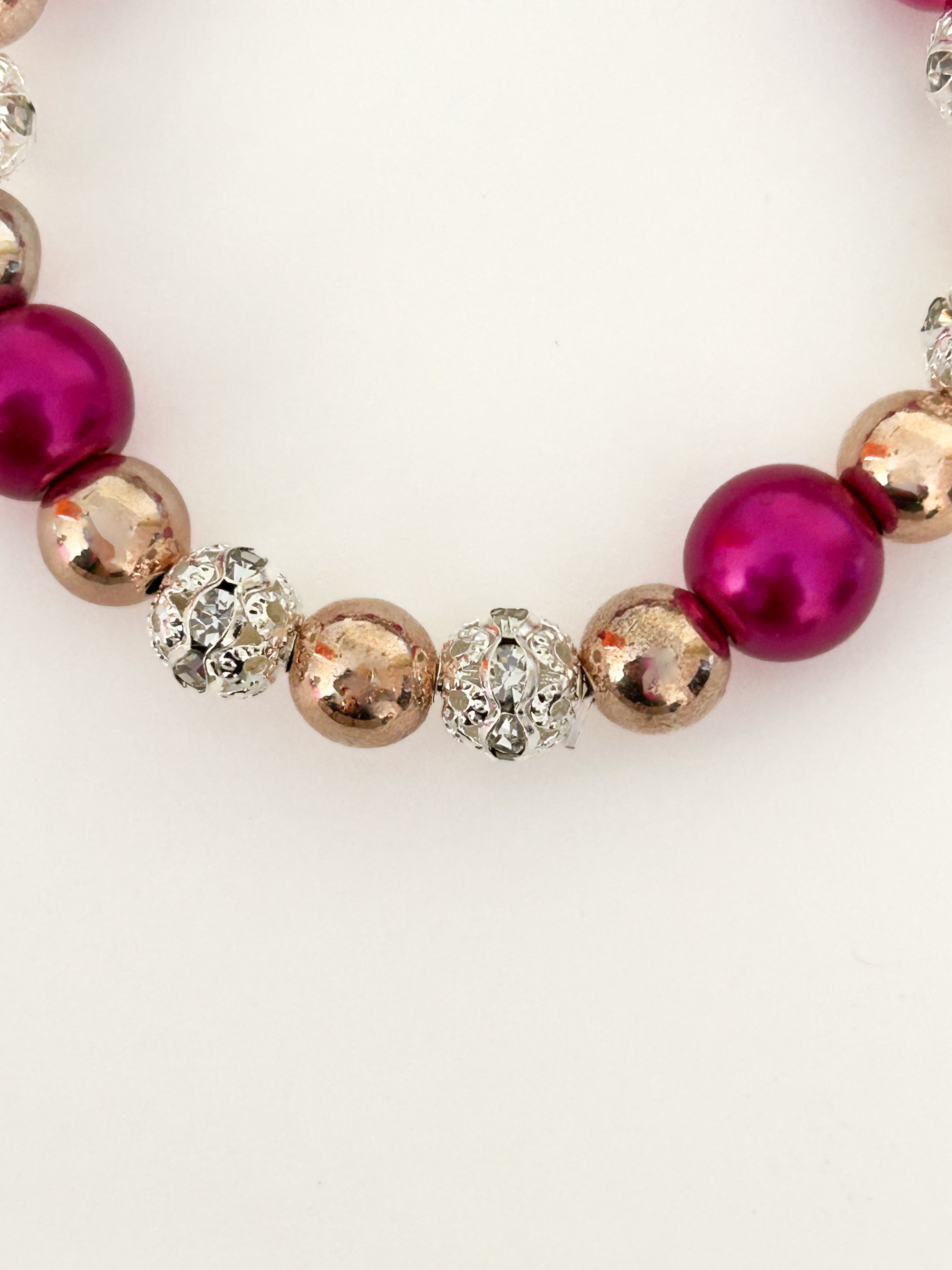 Metallic Fuscia Bracelet
