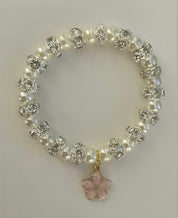 Pink Flower Bracelet