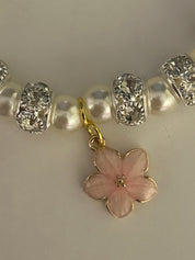 Pink Flower Bracelet